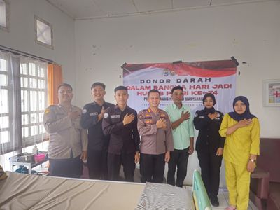 Bidhumas Polda Kaltara Melaksanakan Kegiatan Donor Darah, Peringati HUT Humas Polri yang ke-74