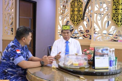 Danlanud Anang Busra sampaikan Pembangunan Skadron UAV untuk Mendukung Pengawasan Perbatasan kepada Gubernur Kaltara