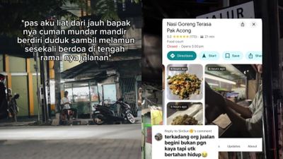 Dulu Sepi, Kini Ramai! Perjuangan Pak Acong Jualan Nasi Goreng Bikin Haru Warganet