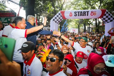 5.000 Relawan Padati Jalan Aceh, Bandung Gelar Gerak Jalan Sehat Donor Darah