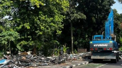 Penertiban Kios Pedagang di Pasar Barito Jakarta Selatan Dimulai
