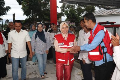 Ketua PMI Lampung Purnama Wulan Sari Kunjungi Lampung Barat, Kobarkan Semangat Relawan Kemanusiaan