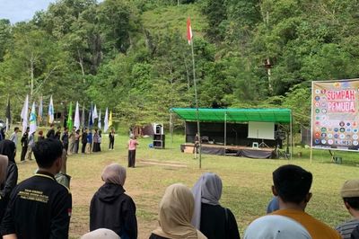 Peringati Sumpah Pemuda, 53 Organisasi Pemuda Gelar Upacara di Wisata Longalo Bone Bolango