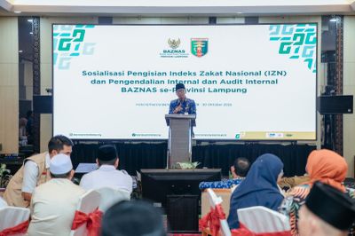 Baznas Sosialisasi Pengisian Indeks Zakat Nasional Provinsi Lampung
