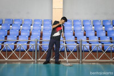 Dukung Sukses POPNAS dan PEPARPENAS, UPT Gelanggang Jaktim Perkuat Layanan Kebersihan dan Keamanan