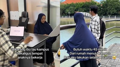 Viral! Dosen UNESA Temani Ibu Berkeliling Kampus, Momen Sederhana Penuh Makna