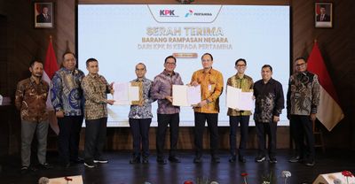 KPK Serahkan Aset Rampasan Rp27,6 M ke Pertamina, Kini Bermanfaat untuk Warga Aceh