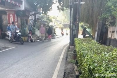 Genangan di Jalan Masjid Al-Bariyah Jakarta Timur Surut Total