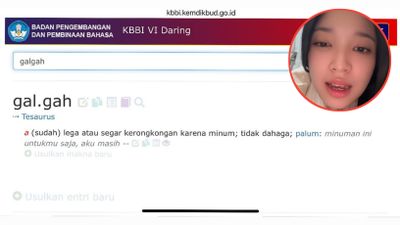 Keren! Kata Galgah Ciptaan Bunga Reyza Kini Resmi Masuk KBBI sebagai Lawan dari Haus