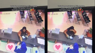 Teller Bank Ini Tak Menyangka, Bantu Tarik Tunai Dibalas Doa Tulus dan Saliman