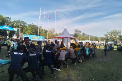 Ribuan Peserta Peran Saka Nasional Berbaur dalam Permainan Besar: Hapus Sekat Daerah dan Perkuat Persaudaraan