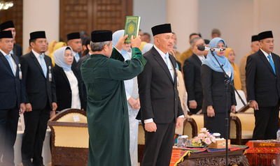 Gubernur Bobby Nasution Resmi Lantik Sulaiman Harahap sebagai Pj Sekdaprov Sumut