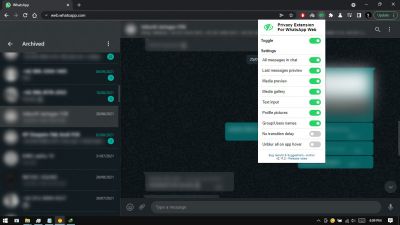 WhatsApp Web Luncurkan Fitur Memblur Percakapan untuk Perlindungan Privasi
