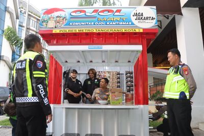 Kapolres Metro Tangerang Kota bentuk Ojol Mart Mitra Polri