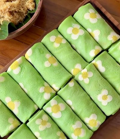Kreasi Baru Resep Dadar Gulung Motif Bunga: Tetap Tradisional, Tapi Tampil Kekinian