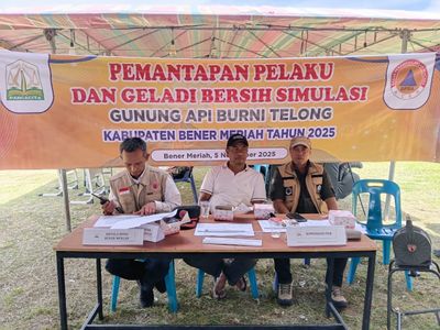 BPBA Latih 255 Peserta Hadapi Potensi Erupsi Gunung Api Burni Telong