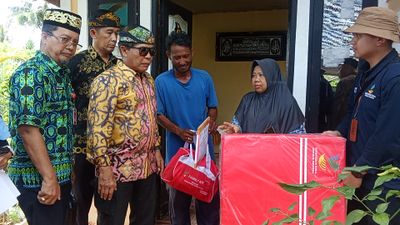 Tinjau Lokasi Korban Gempa di Tarakan Gubernur Salurkan Bantuan