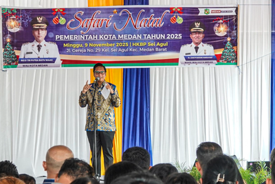 Rico Waas Bangkitkan Semangat Persaudaraan Lewat Safari Natal Pemko Medan