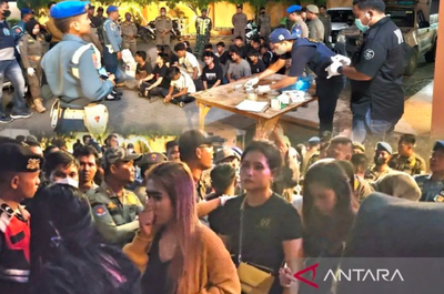 Razia Besar di Tanjungbalai, 43 Pengunjung THM Positif Narkoba