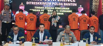 Jaringan Curanmor Spesialis Losbak dan 6 Pelaku Diamankan Polda banten