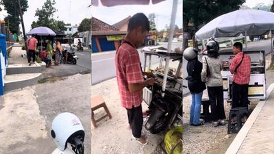 Satu Orang, Tiga Lapak! Aksi Pria di Karanganyar Ini Tuai Pujian Warganet