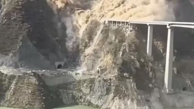 Jembatan Hongqi di China Ambruk, Tidak Ada Korban Jiwa