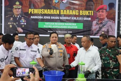 Polres Selayar Musnahkan 838 Gram Sabu Senilai Rp1,2 Miliar, Tegaskan Komitmen Perangi Narkoba