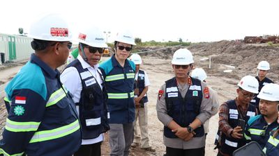 Kapolda Kaltara Dampingi Gubernur Tinjau Kawasan Industri Strategis PT. KIPI dan PT. KAI