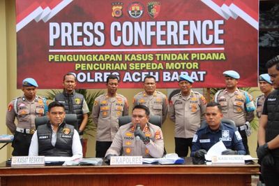 Polres Aceh Barat Grebek Sindikat Curanmor, 19 Motor Hasil Curian Diamankan!