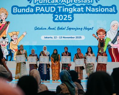 Bunda PAUD Lampung Raih Penghargaan Tingkat Nasional