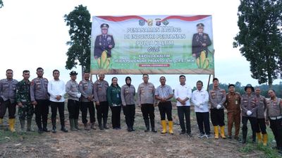 Polres Bontang Bersinergi, Luncurkan Industri Pertanian dan Tanam Jagung Serentak Dukung Swasembada Pangan