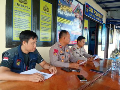 Sat Polairud Polres Tarakan Amankan 5 Orang Terduga Pencurian Besi