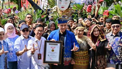 1.500 Penari Pecahkan Rekor Dunia MURI, Tari Tuping Lampung Selatan Catat Sejarah Dunia