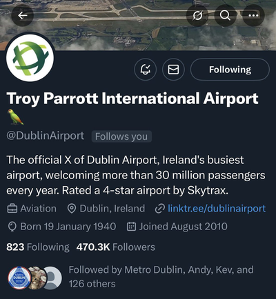 Rayakan Kemenangan Negaranya, Akun Media Sosial Resmi Bandara Terbesar di Irlandia Sampai Ganti Nama!