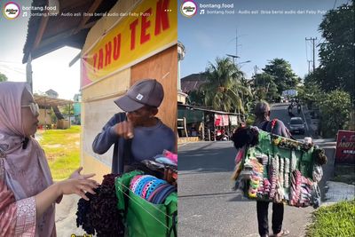 Kakek 65 Tahun Ini Sudah 10 Tahun Lebih Jualan Keliling, Berjalan Kaki dari Kampung Baru Hingga Pisangan