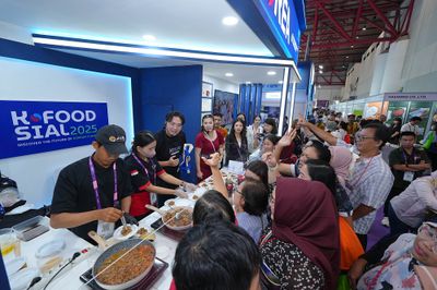 Geliat Kuliner Korea Tembus Pasar Halal di Dunia di Pameran Makanan Internasional Indonesia