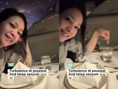 Turbulensi Hebat, Maia Estianty Tetap Tenang dan Rekam Momen Menegangkan di Pesawat