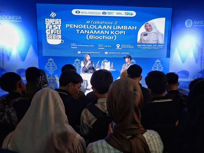 Pengunjung Lampung Fest Diajak Belajar Mengolah Limbah Kopi Jadi Produk Hijau