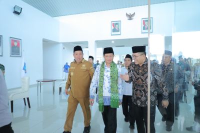 Gubernur Hidayat Arsani Sambut Menag RI dan Wakil Kepala BPS dalam Kunjungan Kerja ke Bangka Belitung