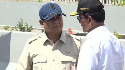 Prabowo Pujian dan Harapan di Peresmian Jembatan Kabanaran