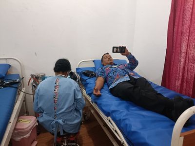 Memperingati Hari Bakti Kemenimipas ke-1, Pegawai Lapas Nunukan Lakukan Donor Darah