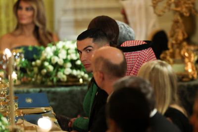 Cristiano Ronaldo dan Putra Mahkota Arab Saudi Temui Presiden Donald Trump di Gedung Putih