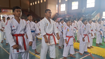Ratusan Atlet Bertanding di North Borneo Karate Championship 2025 Nunukan