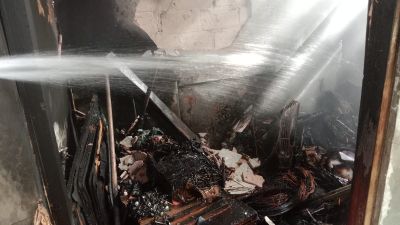 Gudang Rumah Warga Loktuan Terbakar, Warga Sempat Panik