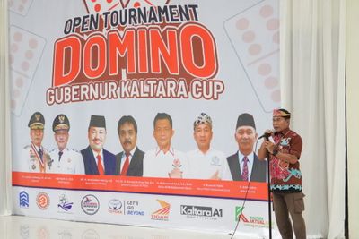 Gubernur Buka Tournament Domino Kaltara Cup 2025, Ajang Membangun Kebersamaan, Prestasi dan Penggerak Ekonomi Daerah