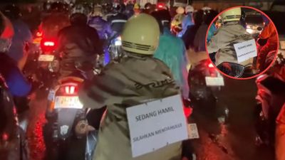 Pesan Singkat Ibu Hamil di Jalan Raya Ini Bikin Warganet Tersentuh