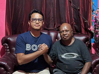 Ansar Nurdin Jalin Silaturahmi dengan Keluarga Robert Kemon di Kampung Lama