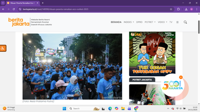 Pemprov DKI Dukung Eco RunFest sebagai Penggerak Sport Tourism