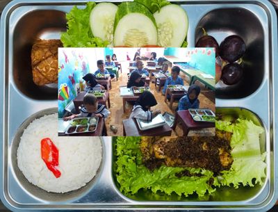 2.166 Paket MBG Polres Dengan Menu Lengkap Di Distribusikan Untuk 13 Sekolah