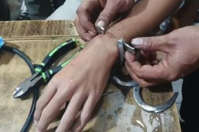 DAMKAR KOTA JAMBI EVAKUASI PELEPASAN BORGOL PATAH
